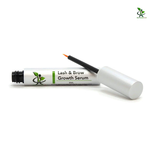 open bottle of lashes and brows serum