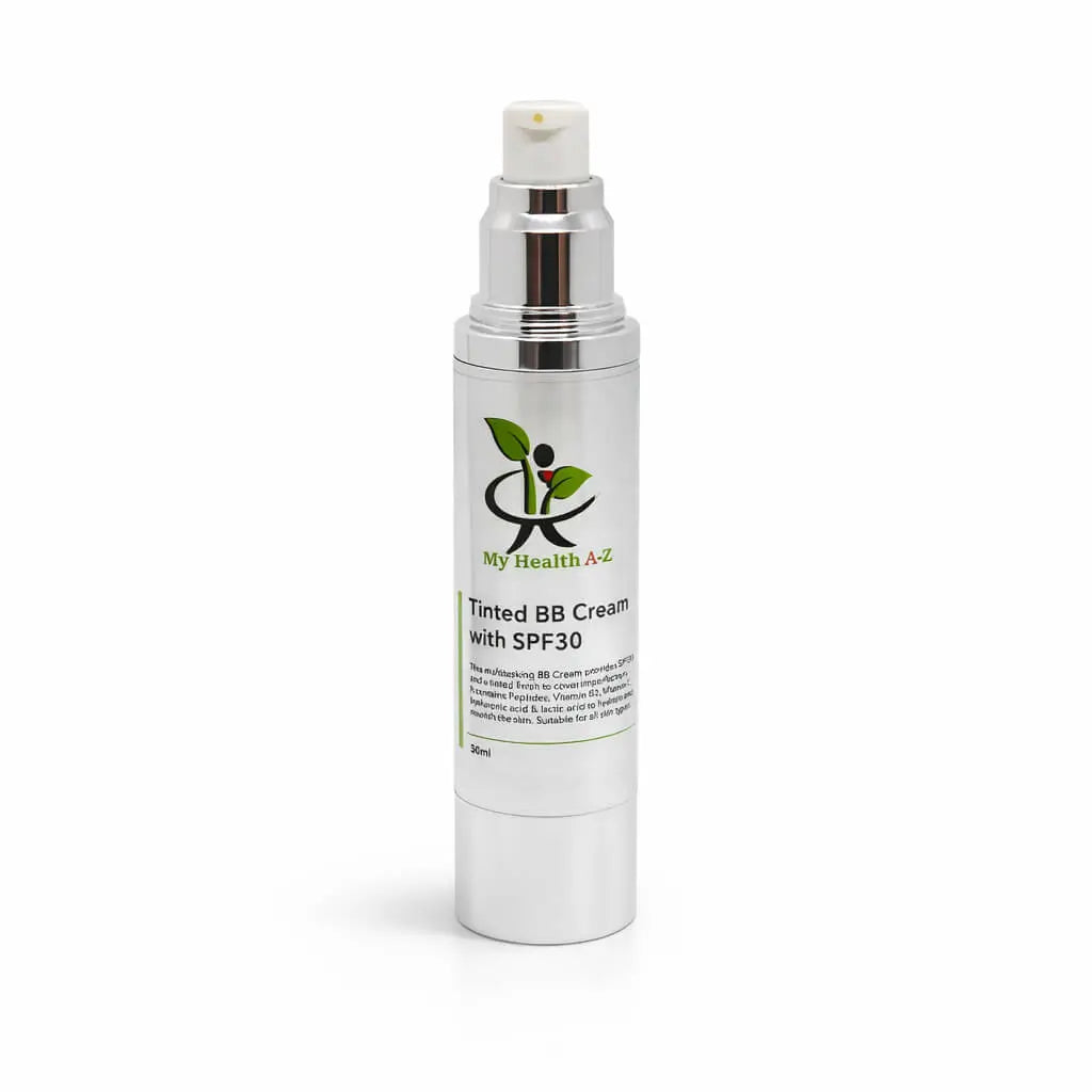 My Health A-Z Tinted BB Cream with SPF30 on a white background