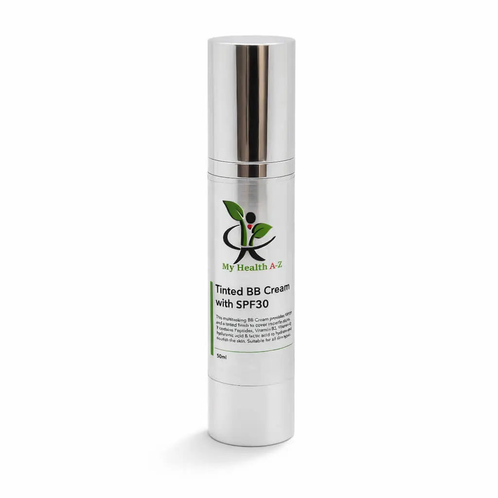 My Health A-Z Tinted BB Cream with SPF30 on a white background