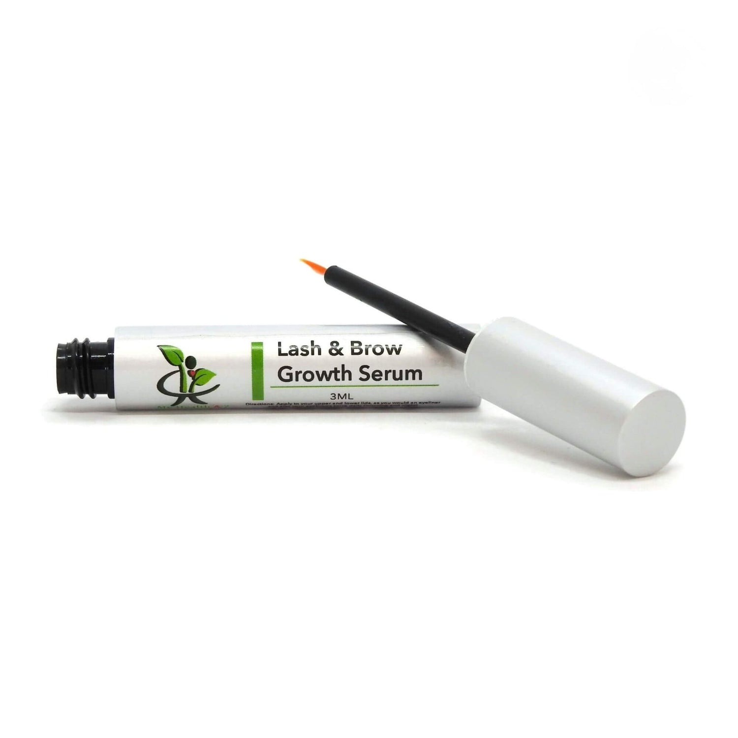 My Health A-Z Lash and brow growth serum with applicator on a white background