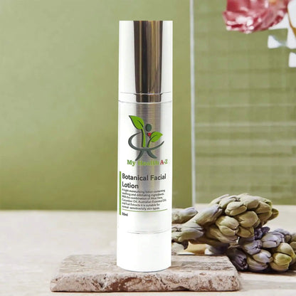 My Health A-Z Botanical Facial Lotion 50ml – natural botanical skincare lifestyle shot