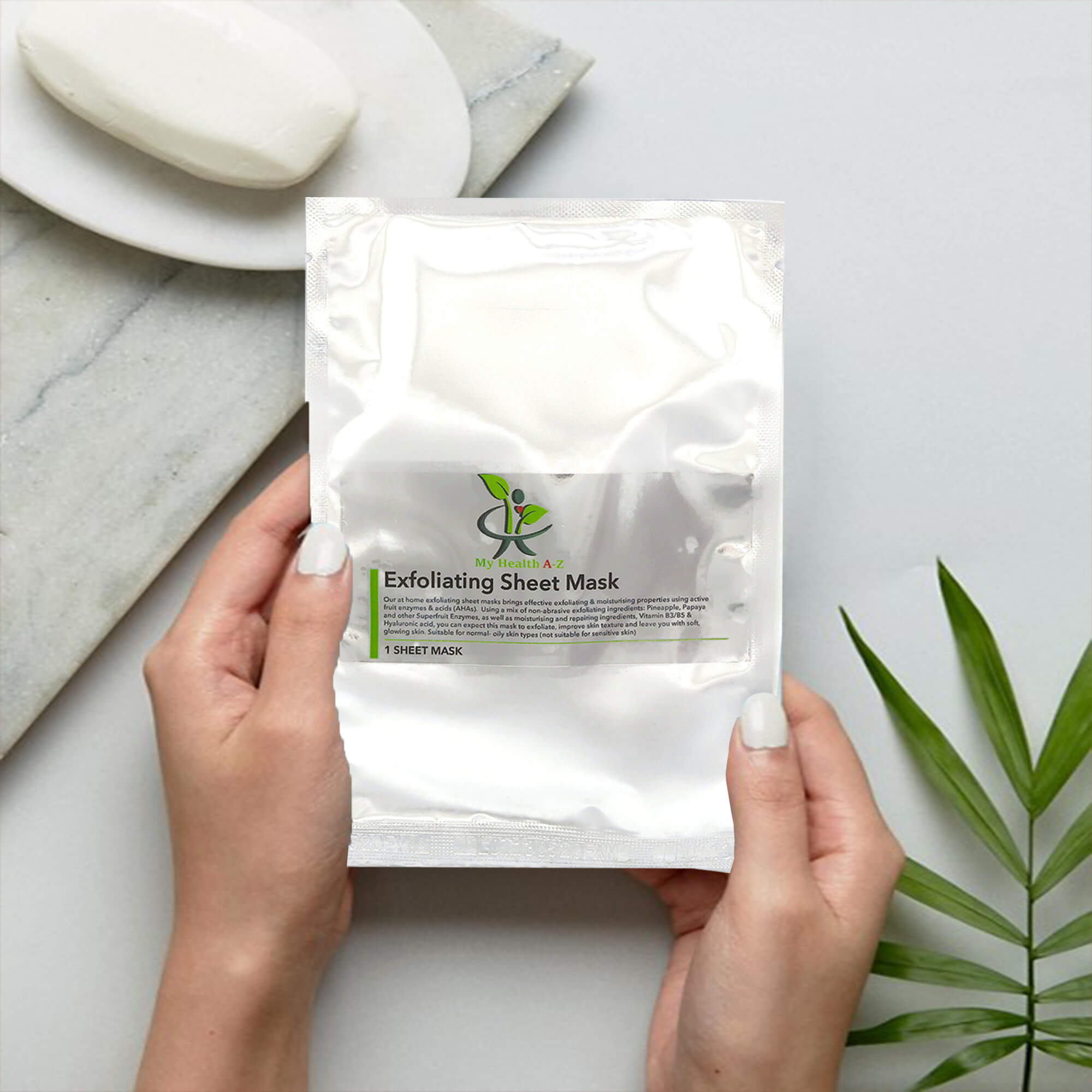 Botanical Exfoliating Face Sheet Mask – Single Use
