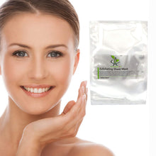 Load image into Gallery viewer, beautiful woman and on the right a exfoliating sheet mask satchels
