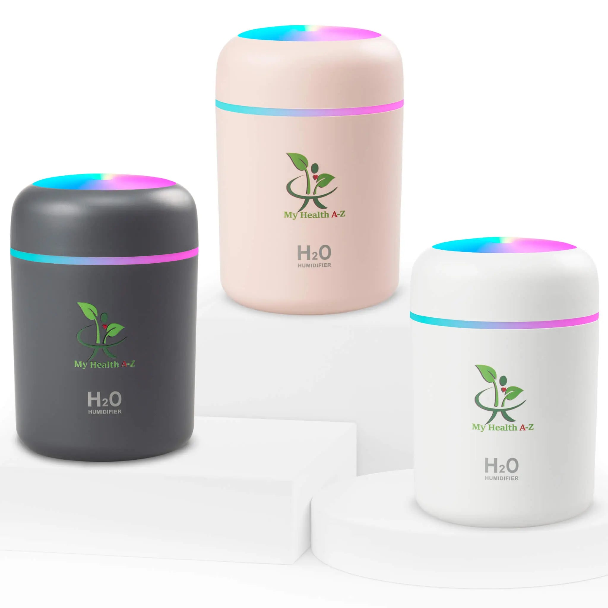 My Health A-Z Portable USB Diffuser Humidifier – available in grey pink and white