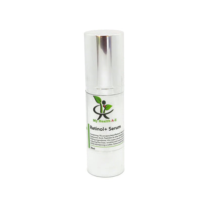One bottle of My Health A-Z Retinol+ Serum on a white background